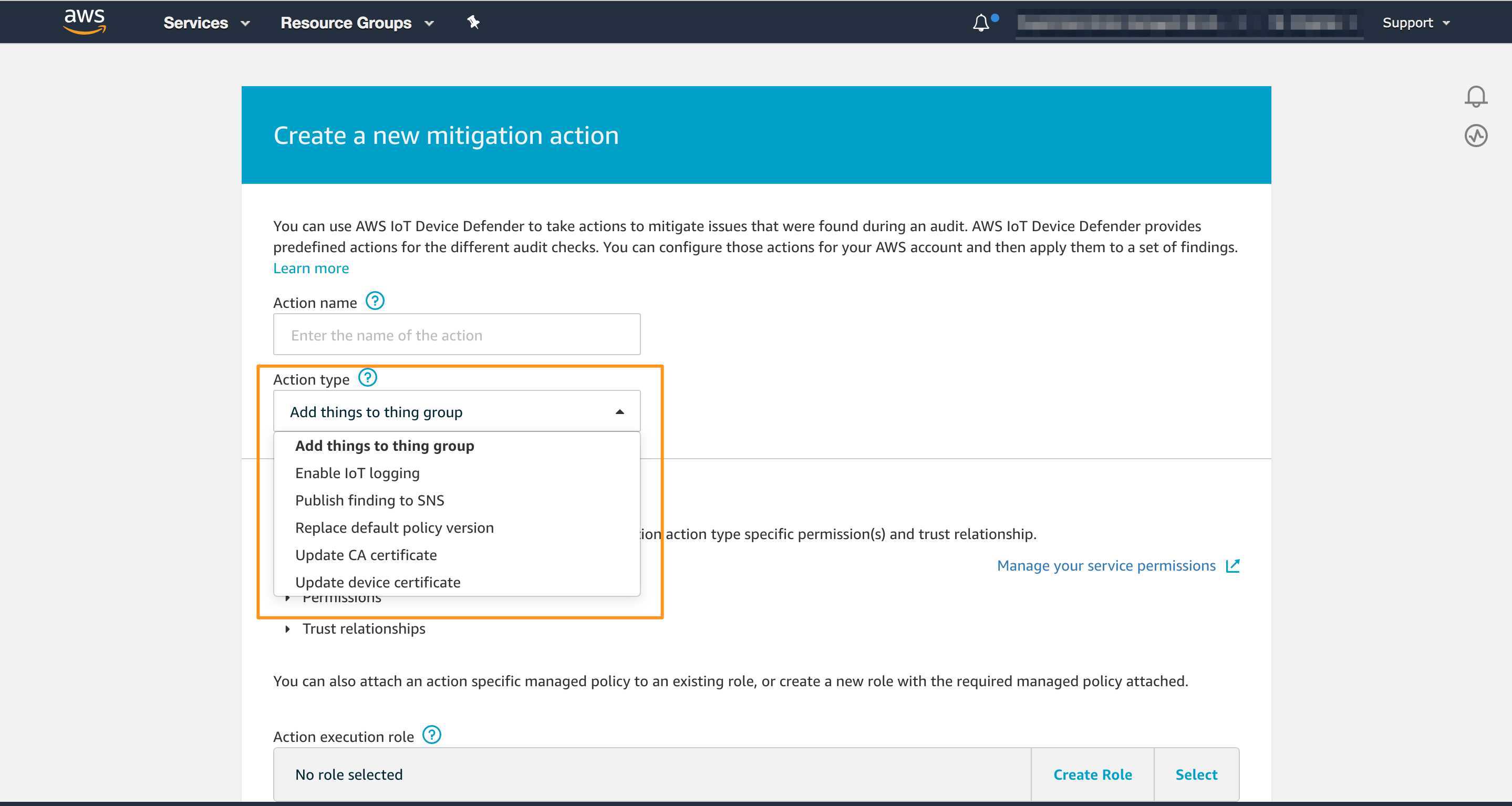MitigationActions